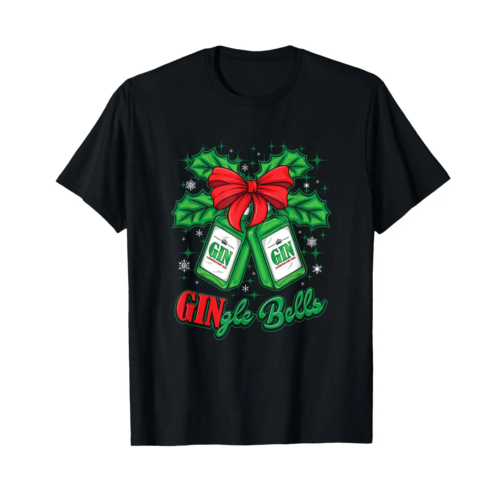 Mens Xmas Fashion - Забавная рождественская мужская футболка с принтом
