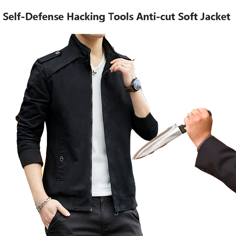 Mens Fashion Hacks - Мужская куртка с защитой от порезов,