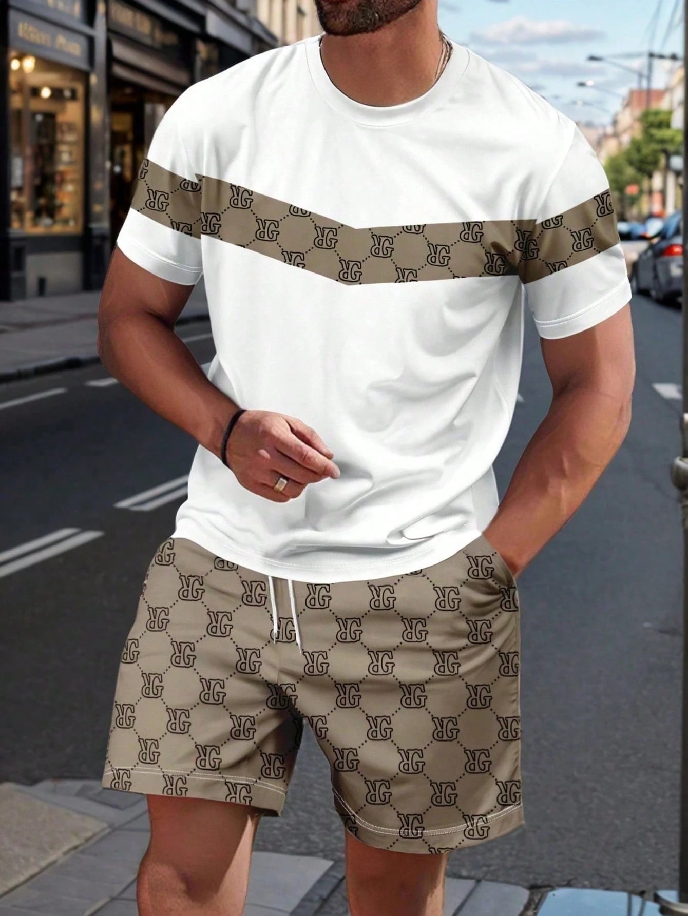 Men'S Fashion Clothing - Мужской летний костюм 2026 с 3D-принтом: