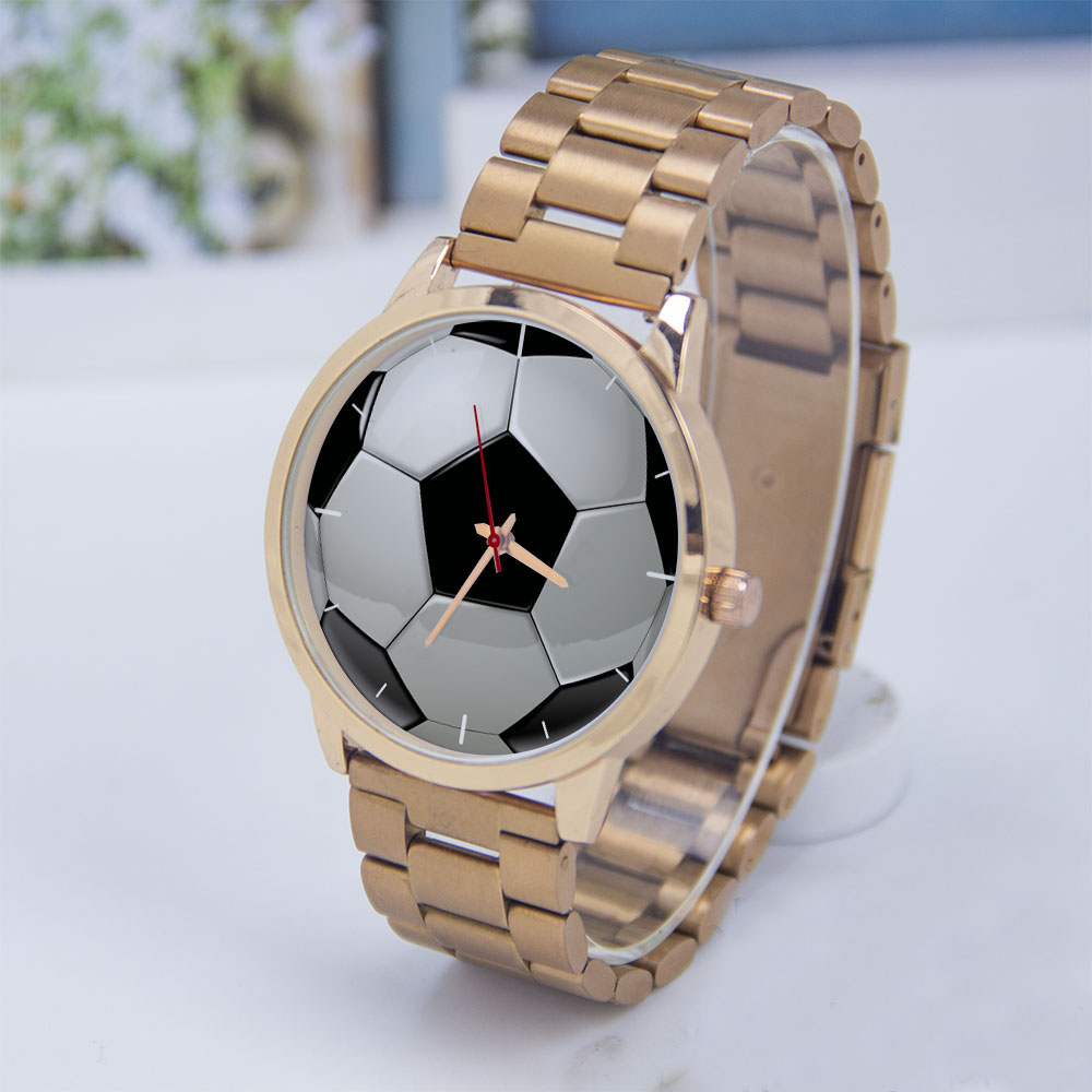 Mens Fashion Bracelet - Футбольный дизайн, любители футбола, серебряные мужские
