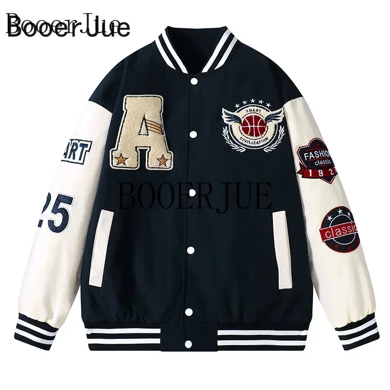 Varsity Jacket Letterman - Спортивная куртка-бомбер из искусственной кожи с