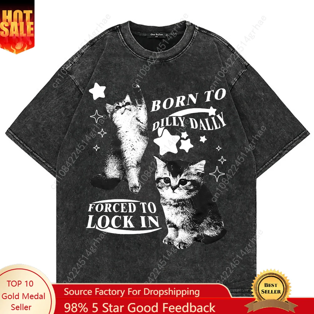 Men'S Fashion V Neck T Shirts - Футболка унисекс оверсайз из 100% хлопка
