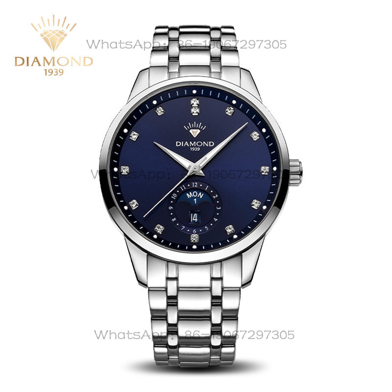 Mens Fashion Bracelet - Мужские механические часы Shanghai Diamond Brand