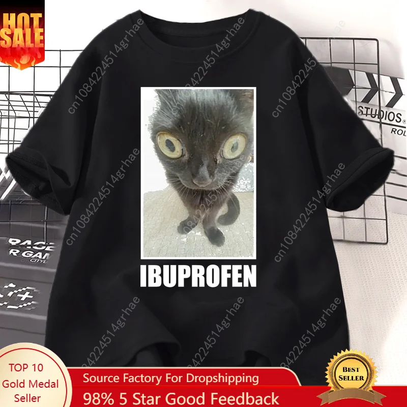 Men'S Fashion V Neck T Shirts - Забавные футболки с изображением кота и