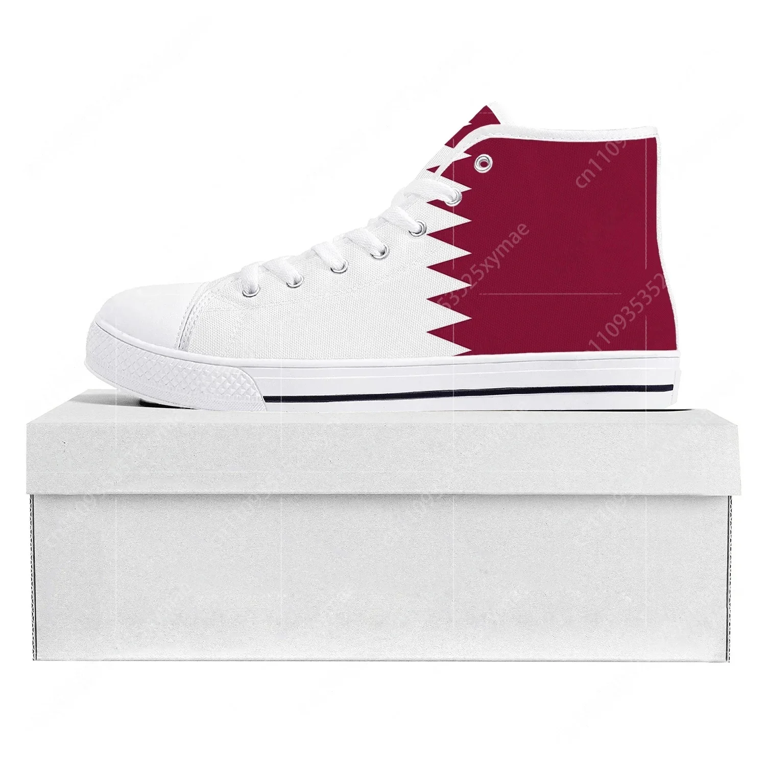 Men'S Fashion Qatar - Кроссовки с флагом Катара, высокие, высококачественные,