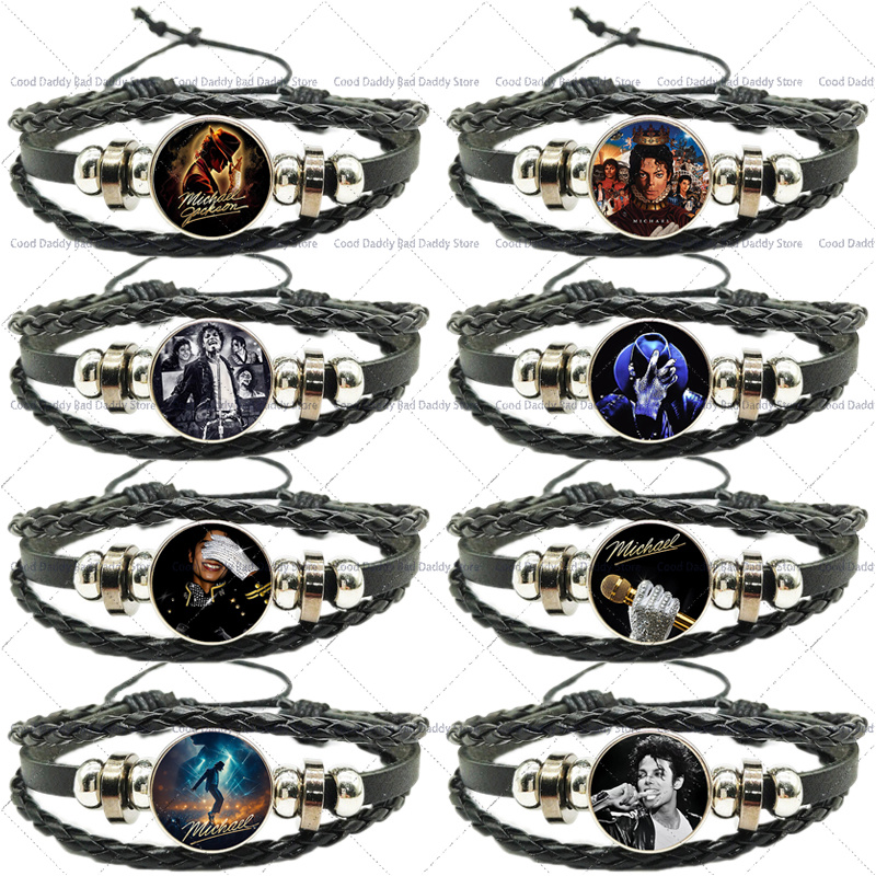 Mens Fashion Bracelet - Плетеный браслет Майкл Джексон для мужчин