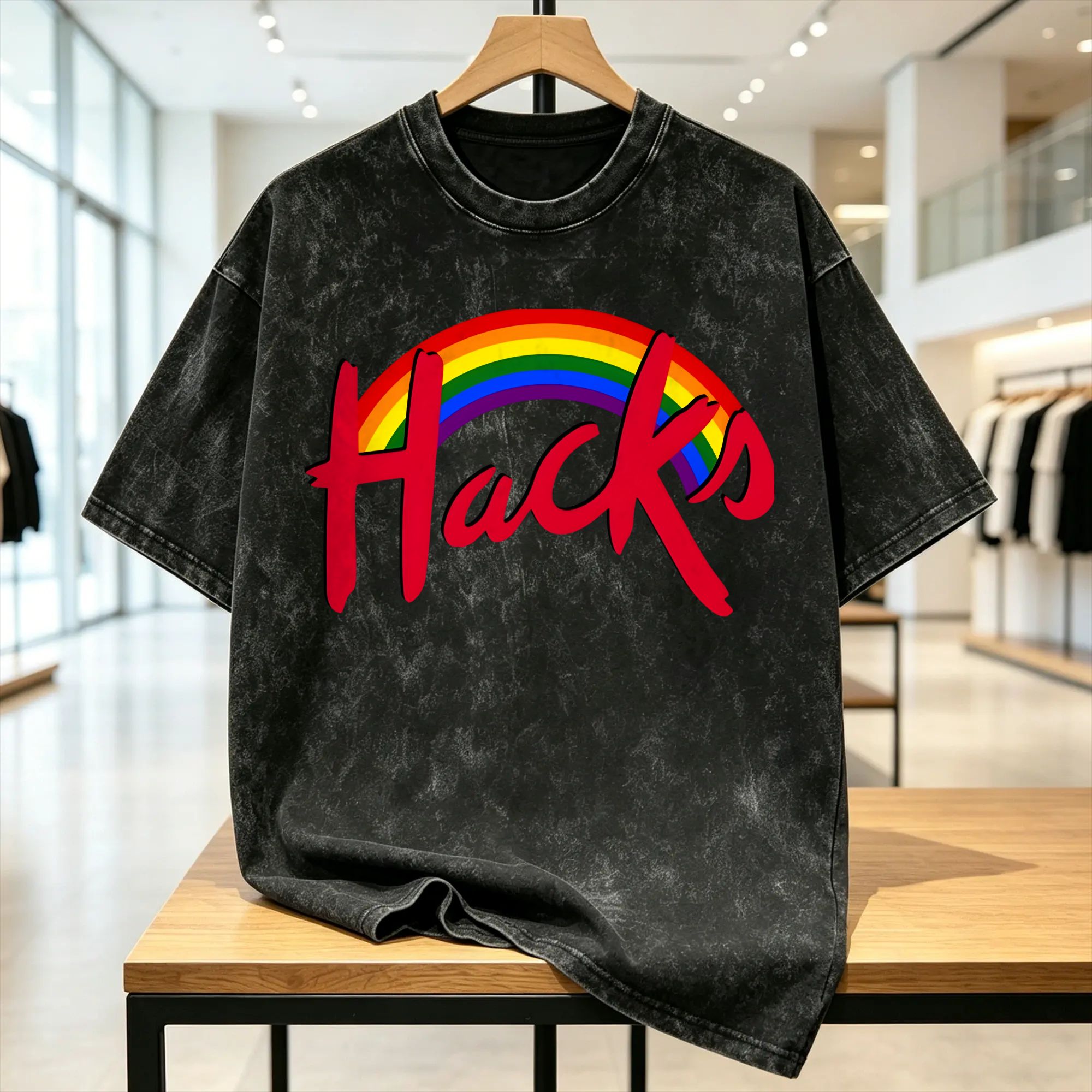 Mens Fashion Hacks - Футболка с принтом Hacks TV Show,