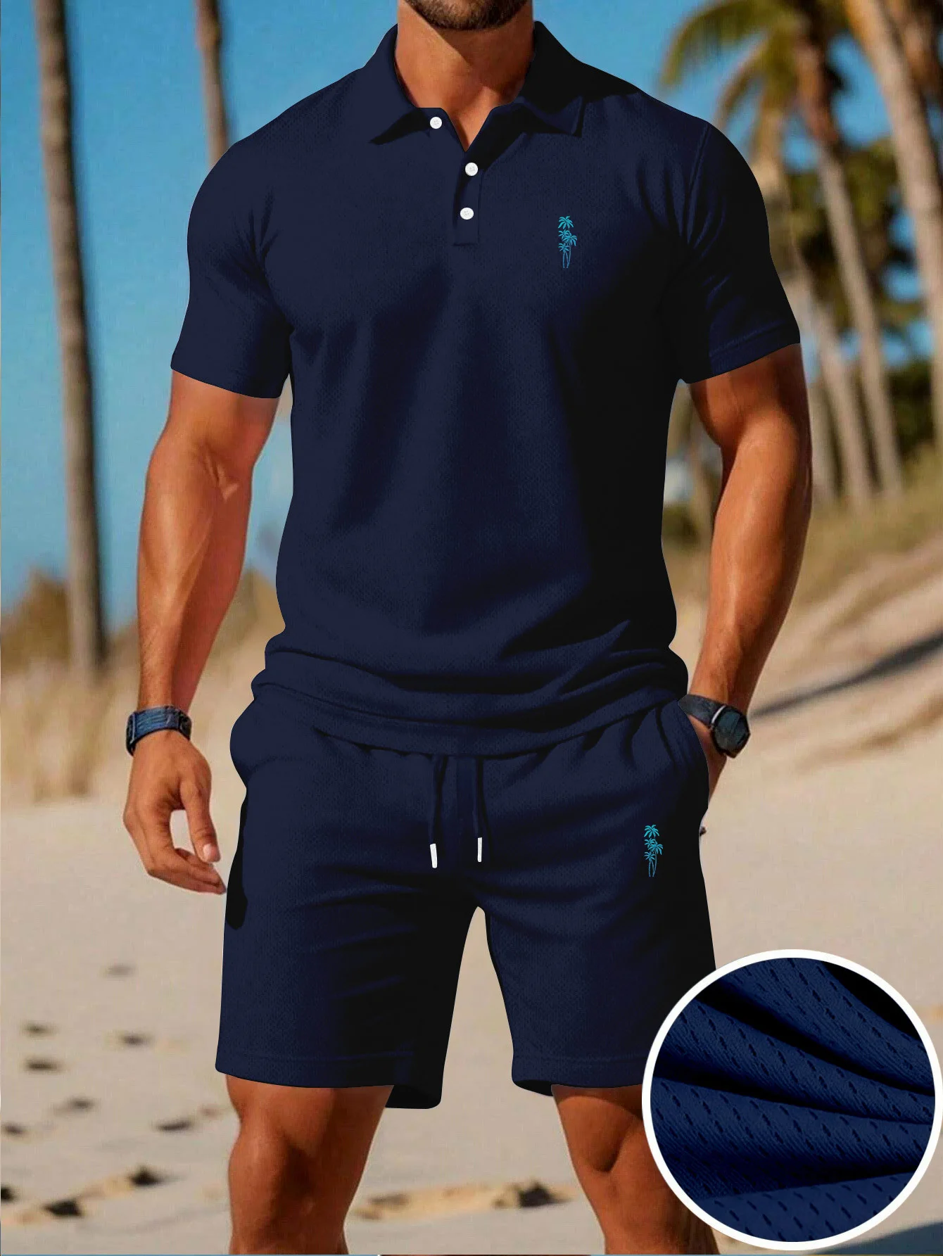 Летний новый мужской комплект  – обзор и цена Men'S Fashion Polo