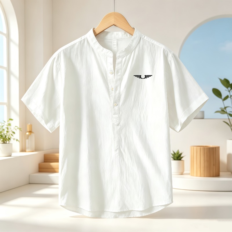 Мужская рубашка с коротким рук – обзор и цена Linen Shirt Summer