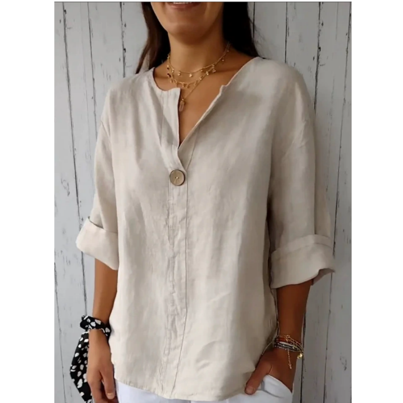 Женская блузка больших размеро – обзор и цена Linen Shirt Summer