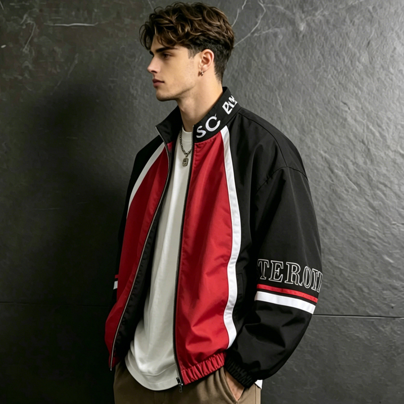 Мужская куртка-бомбер UETEEY в – обзор и цена Varsity Jacket Letterman