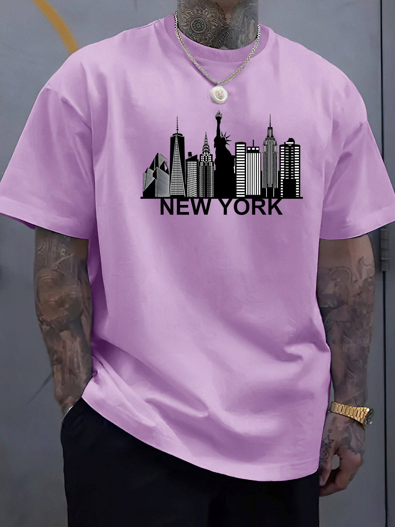 Мужская хлопковая футболка с п – обзор и цена York Men'S Fashion