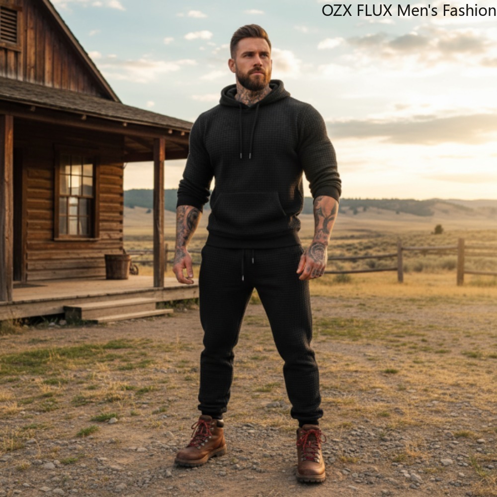 Мужской спортивный костюм-двой – обзор и цена Men'S Fashion All Black Outfit