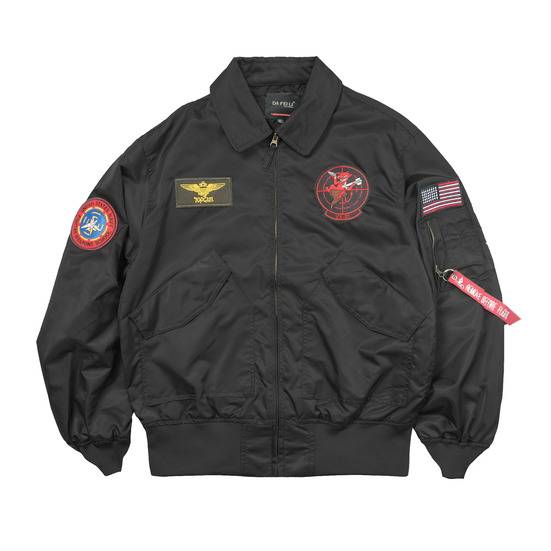 Куртка-бомбер TOP GUN CWU-45P  – обзор и цена Varsity Jacket Letterman